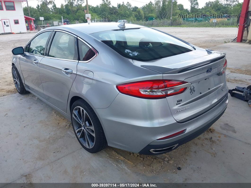 2020 Ford Fusion Titanium Silver vin: 3FA6P0D9XLR174280