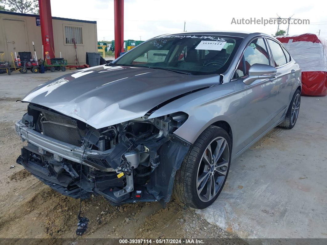 2020 Ford Fusion Titanium Silver vin: 3FA6P0D9XLR174280