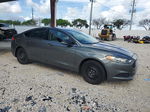 2013 Ford Fusion S Gray vin: 3FA6P0G70DR110888