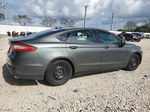 2013 Ford Fusion S Gray vin: 3FA6P0G70DR110888