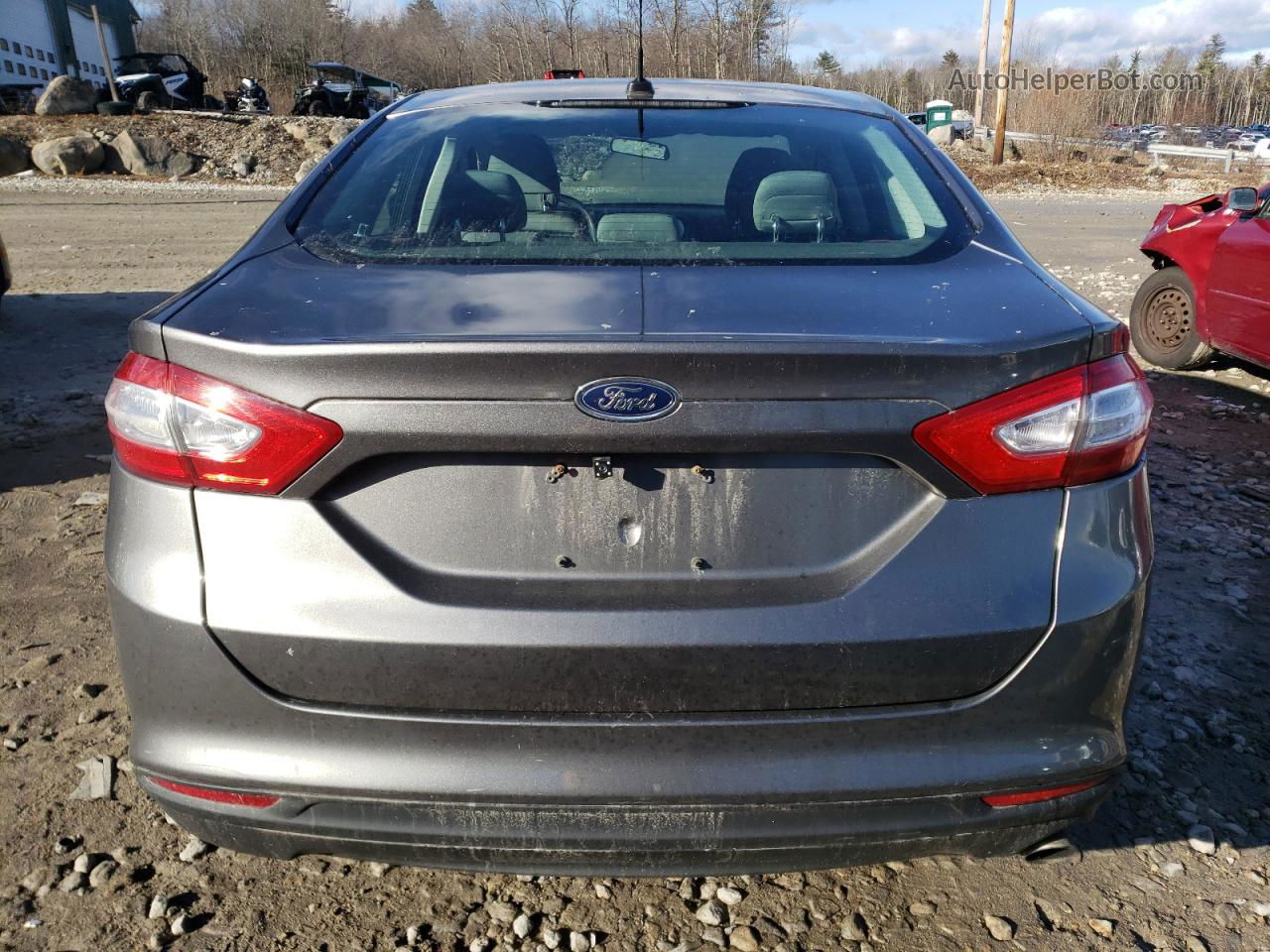 2013 Ford Fusion S Серый vin: 3FA6P0G70DR121745
