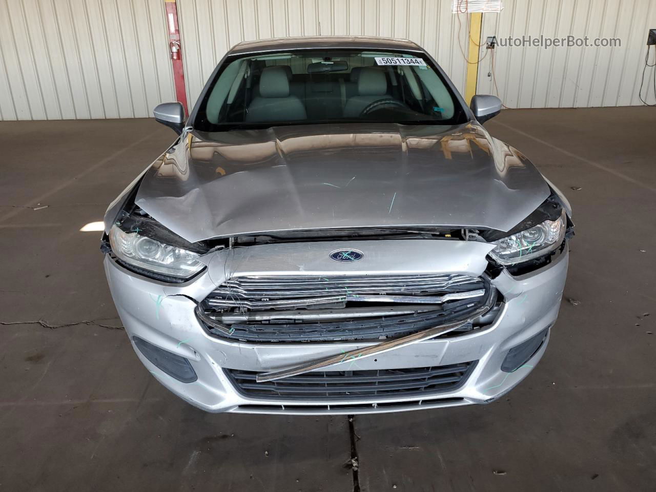 2013 Ford Fusion S Silver vin: 3FA6P0G70DR192895