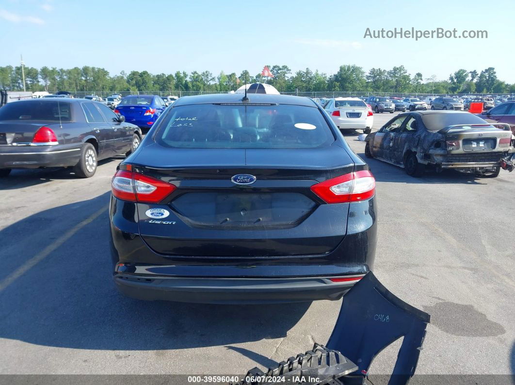 2013 Ford Fusion S Black vin: 3FA6P0G70DR259026