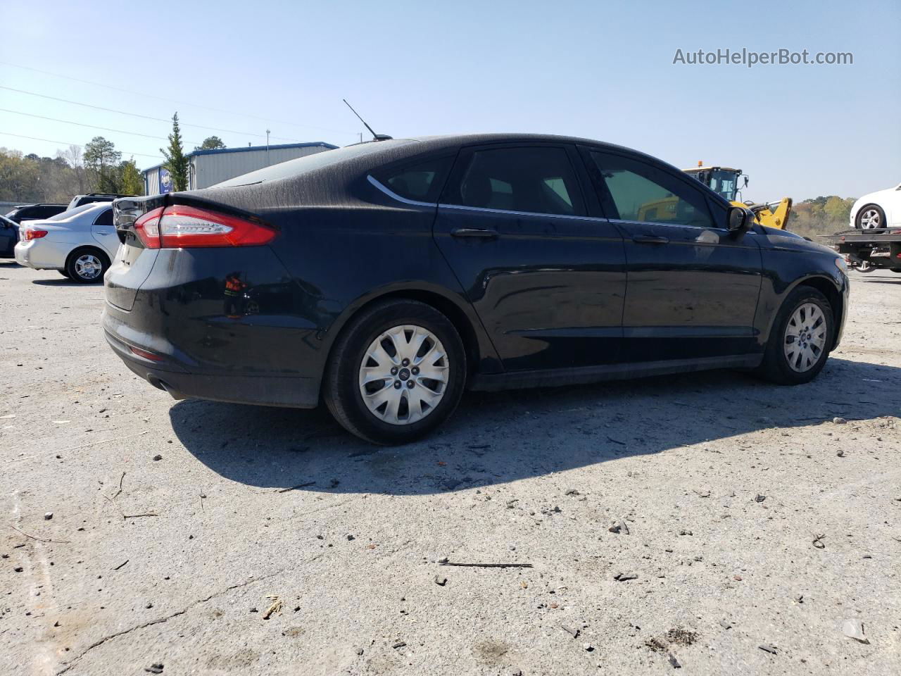 2014 Ford Fusion S Black vin: 3FA6P0G70ER265586