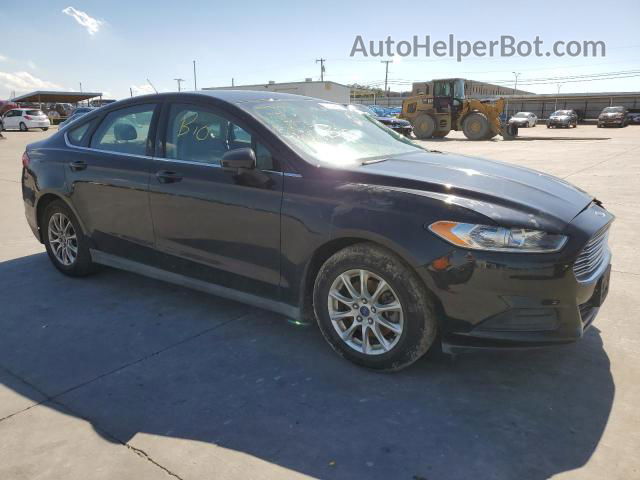 2016 Ford Fusion S Black vin: 3FA6P0G70GR156242