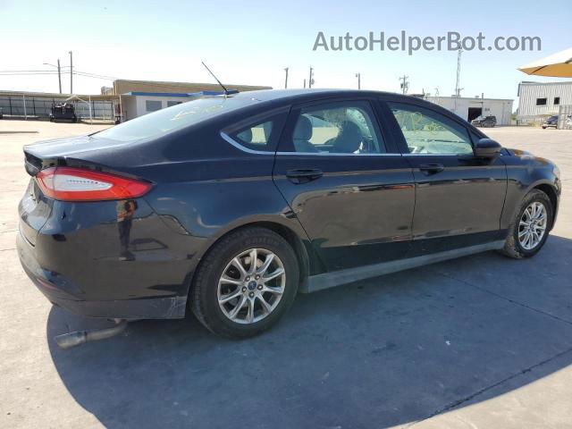 2016 Ford Fusion S Black vin: 3FA6P0G70GR156242