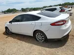 2016 Ford Fusion S White vin: 3FA6P0G70GR287784