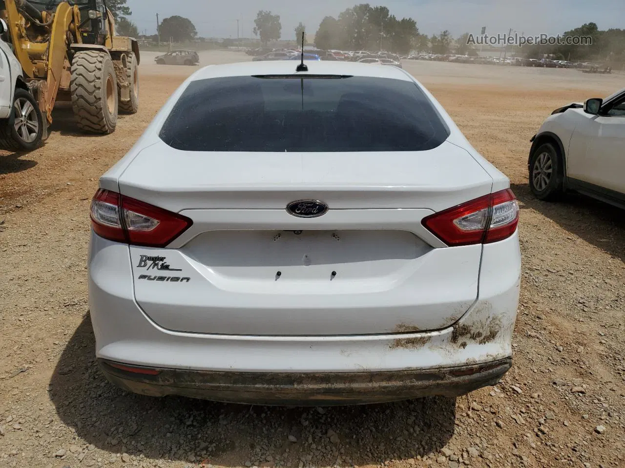 2016 Ford Fusion S White vin: 3FA6P0G70GR287784