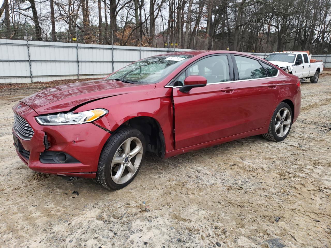 2016 Ford Fusion S Red vin: 3FA6P0G70GR364105