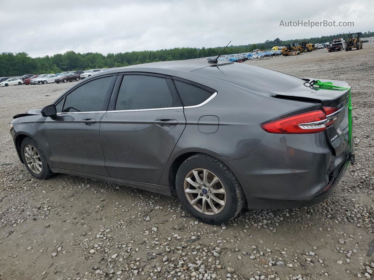 2017 Ford Fusion S Серый vin: 3FA6P0G70HR172202