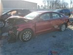 2017 Ford Fusion S Red vin: 3FA6P0G70HR240398
