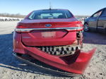 2017 Ford Fusion S Red vin: 3FA6P0G70HR240398