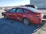 2017 Ford Fusion S Red vin: 3FA6P0G70HR240398