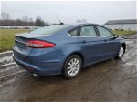 2018 Ford Fusion S Синий vin: 3FA6P0G70JR220643