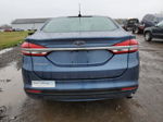 2018 Ford Fusion S Blue vin: 3FA6P0G70JR220643