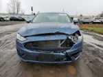 2018 Ford Fusion S Синий vin: 3FA6P0G70JR220643