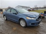 2018 Ford Fusion S Blue vin: 3FA6P0G70JR220643