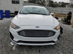 2019 Ford Fusion S White vin: 3FA6P0G70KR101850