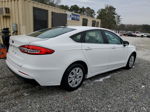 2019 Ford Fusion S White vin: 3FA6P0G70KR101850