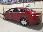 2019 Ford Fusion S Red vin: 3FA6P0G70KR229909