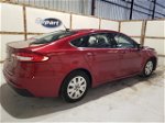 2019 Ford Fusion S Red vin: 3FA6P0G70KR229909