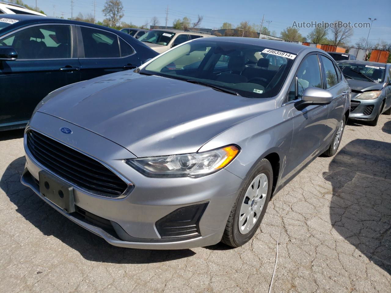 2020 Ford Fusion S Gray vin: 3FA6P0G70LR200265