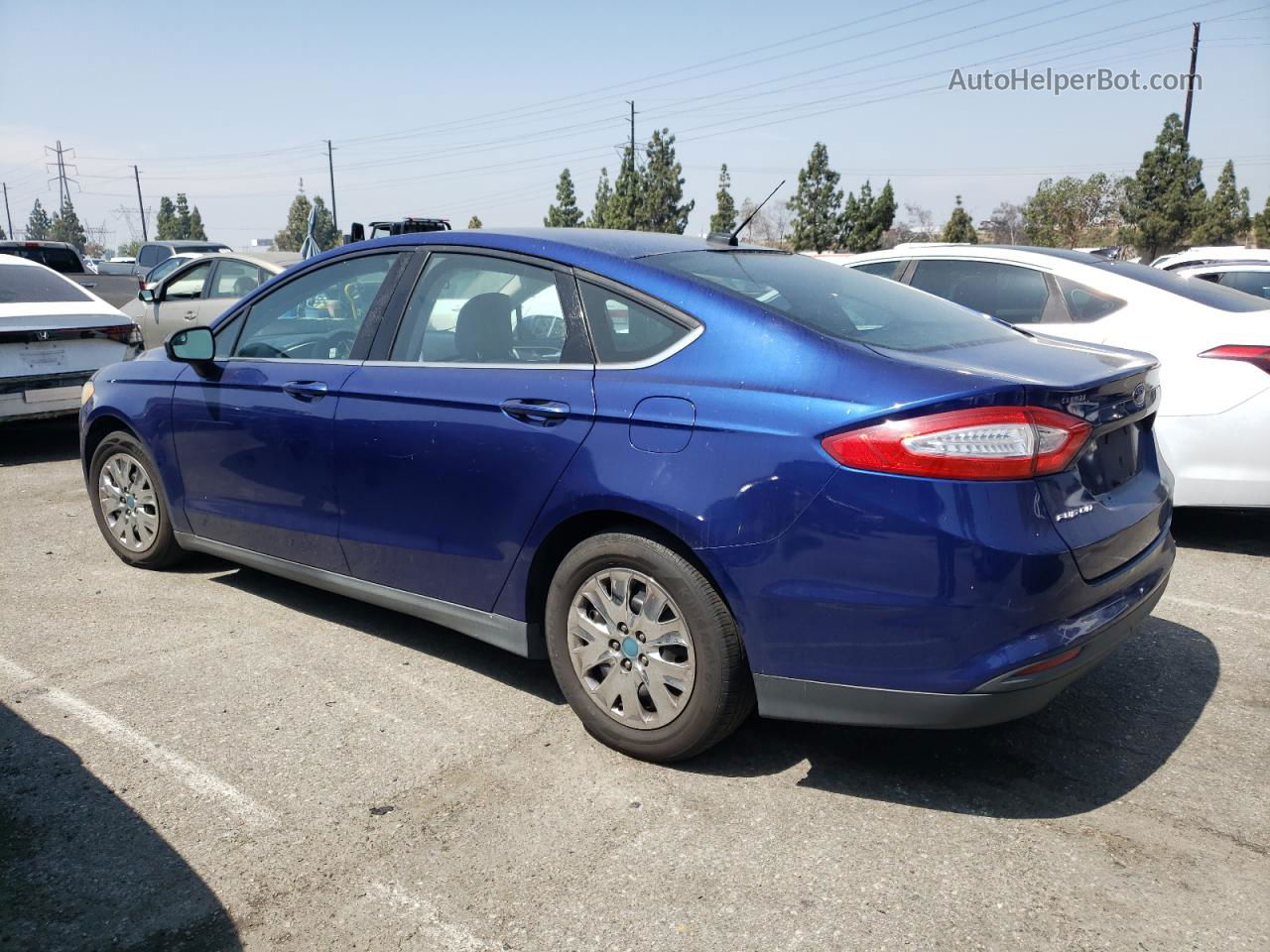 2013 Ford Fusion S Blue vin: 3FA6P0G71DR128574