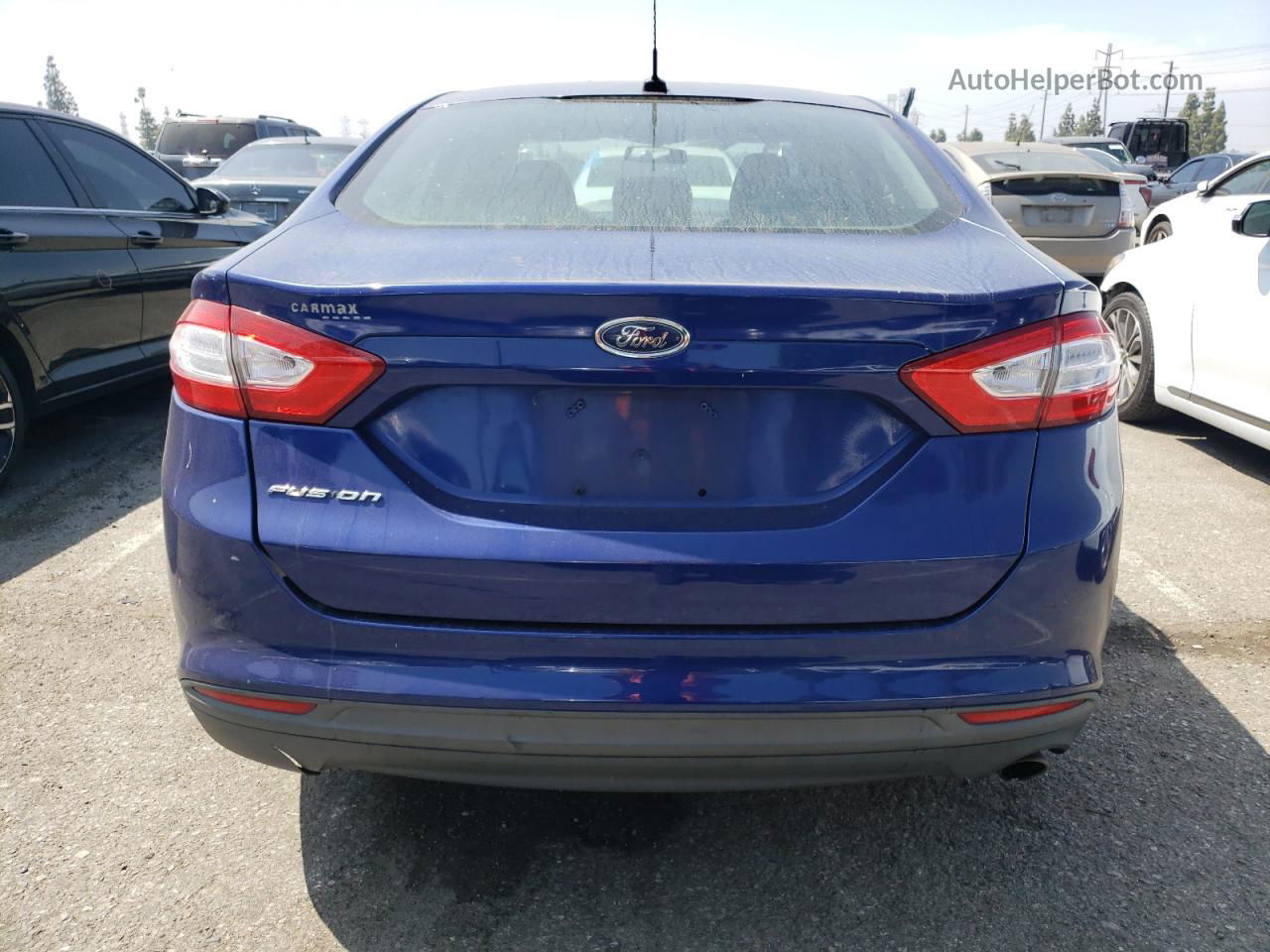 2013 Ford Fusion S Blue vin: 3FA6P0G71DR128574