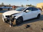 2014 Ford Fusion S White vin: 3FA6P0G71ER106995