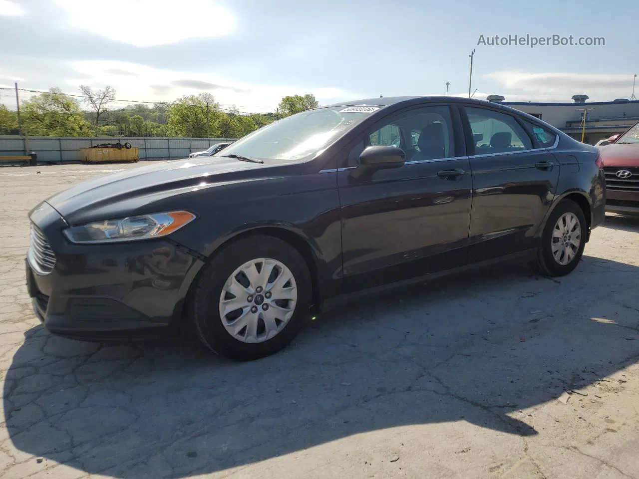 2014 Ford Fusion S Black vin: 3FA6P0G71ER296412