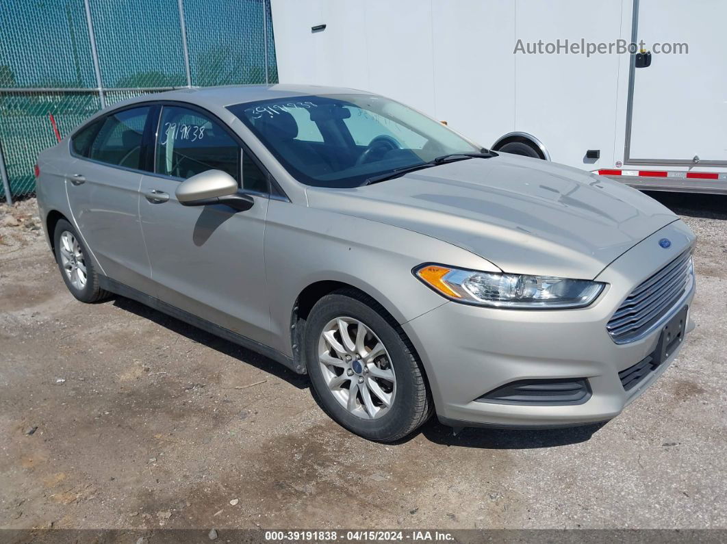 2015 Ford Fusion S Tan vin: 3FA6P0G71FR181097