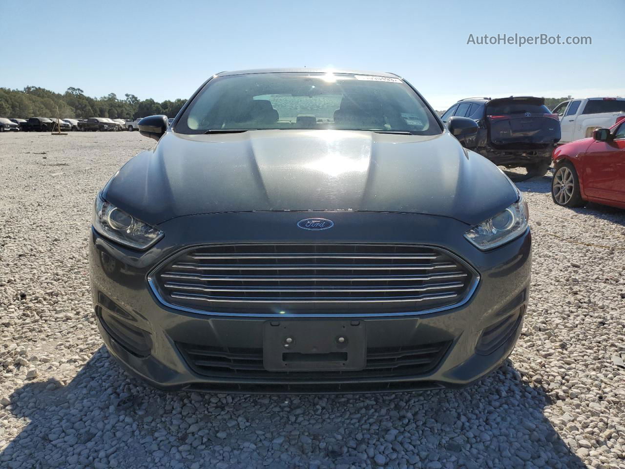 2015 Ford Fusion S Charcoal vin: 3FA6P0G71FR205351