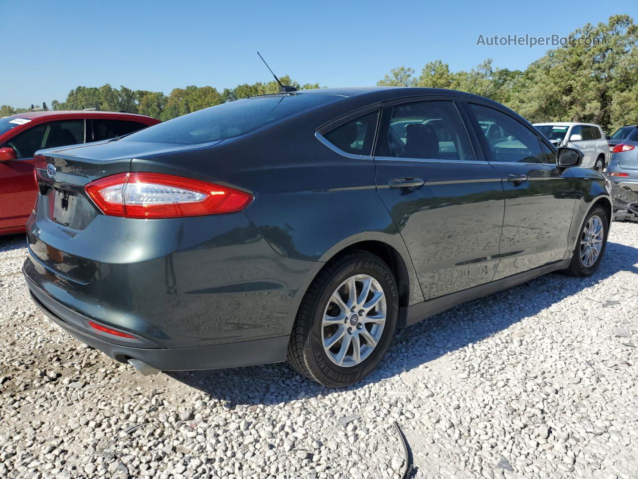 2015 Ford Fusion S Charcoal vin: 3FA6P0G71FR205351