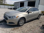 2016 Ford Fusion S Желто-коричневый vin: 3FA6P0G71GR195082