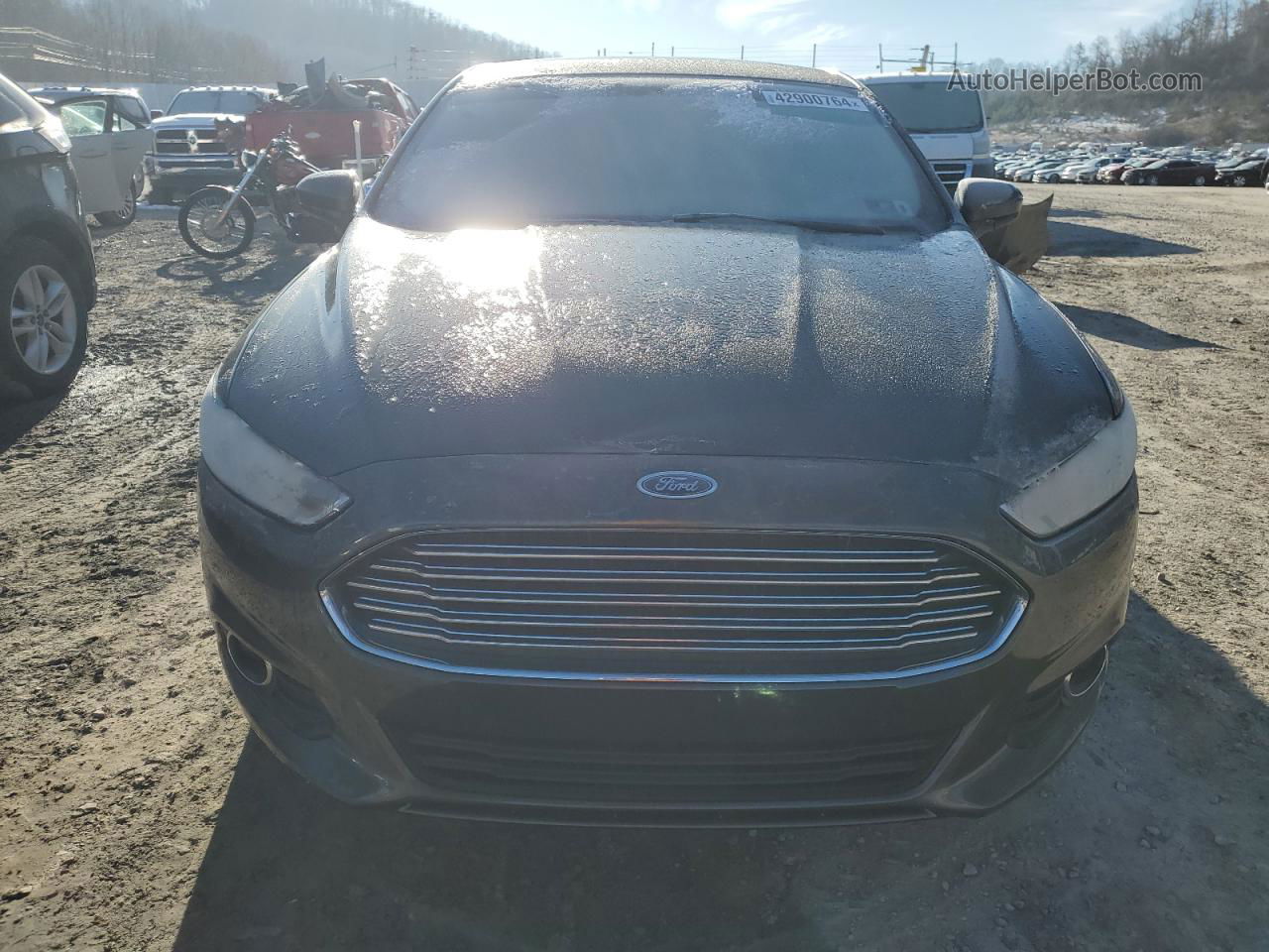 2016 Ford Fusion S Gray vin: 3FA6P0G71GR267155