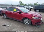 2016 Ford Fusion S Красный vin: 3FA6P0G71GR317925