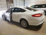 2016 Ford Fusion S White vin: 3FA6P0G71GR327726