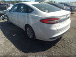 2017 Ford Fusion S White vin: 3FA6P0G71HR212755