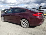 2017 Ford Fusion S Бордовый vin: 3FA6P0G71HR343748