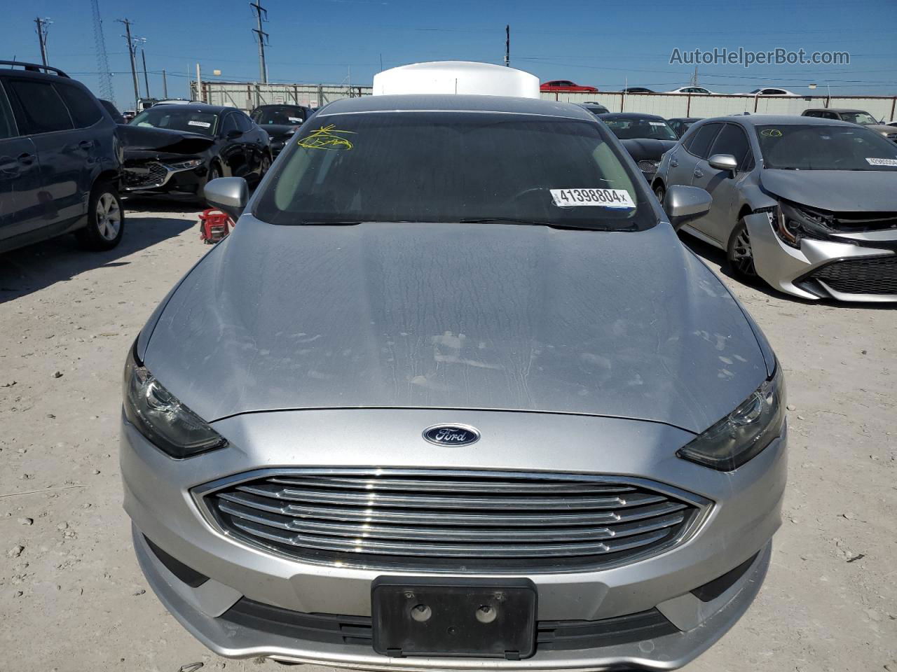 2018 Ford Fusion S Silver vin: 3FA6P0G71JR261038