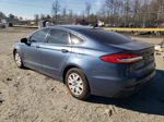 2019 Ford Fusion S Blue vin: 3FA6P0G71KR102411