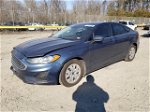 2019 Ford Fusion S Blue vin: 3FA6P0G71KR102411