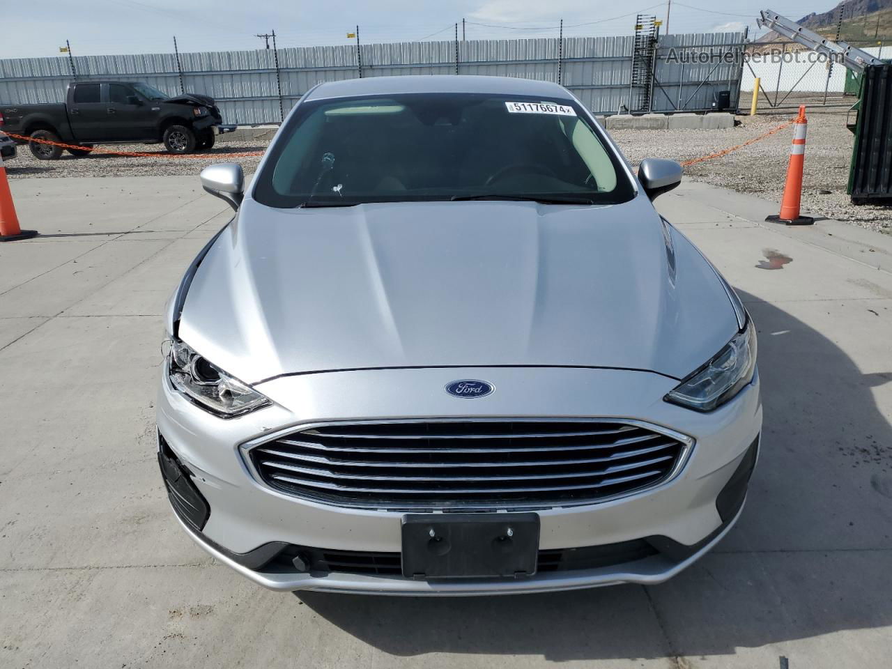 2019 Ford Fusion S Silver vin: 3FA6P0G71KR233192