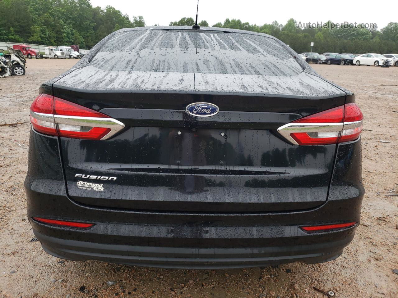 2019 Ford Fusion S Black vin: 3FA6P0G71KR281212