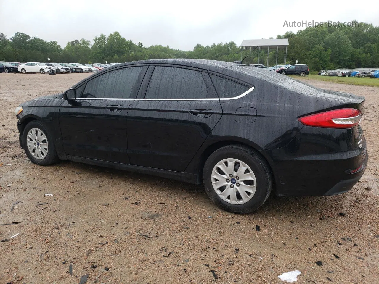 2019 Ford Fusion S Black vin: 3FA6P0G71KR281212