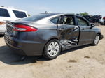 2020 Ford Fusion S Gray vin: 3FA6P0G71LR162187