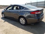 2020 Ford Fusion S Gray vin: 3FA6P0G71LR162187