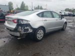 2014 Ford Fusion S Silver vin: 3FA6P0G72ER177493