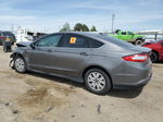 2014 Ford Fusion S Серый vin: 3FA6P0G72ER242357