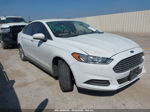 2016 Ford Fusion S White vin: 3FA6P0G72GR302138